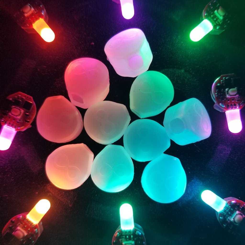 Futuristic Lights Clear LED Gloves Casing - 10 Pack - Futuristic Lights