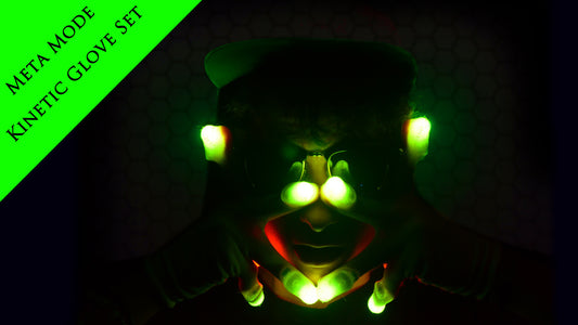 Kinetic LED Glove Set - Meta Edition | Futuristic Lights